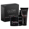 Glow Organics Stretch Mark Cream Belly Butter, Scrub and Oil, 3-Step Pregnancy Skin Care Kit, Belly Butter for Stretch Marks, Organic, Pregnancy & Baby Registry Must Haves, Mother To Be Gift.