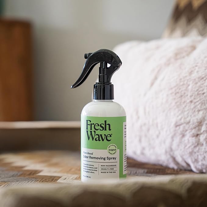 Fresh Wave Original Scent Odor Removing Spray, 8 fl. oz. | Pack of 2 | Odor Absorber for Home, Furniture, Fabrics & Trash | Safer Odor Relief