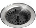 Kitchen Sink Strainer 3.25" - Dripsie Anti-Clog Food Catcher, Flexible Drain Basket, Dishwasher Safe, Standard Fit, Made in USA (1-Pack Gray)