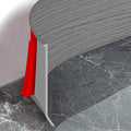 Flexible Baseboard Molding Trim 4 Inch Self-Adhesive Vinyl Wall Base Peel and Stick Cove Base Rubber Wall Baseboard Moulding Trim (40Ft, Light Gray Wood Grain)