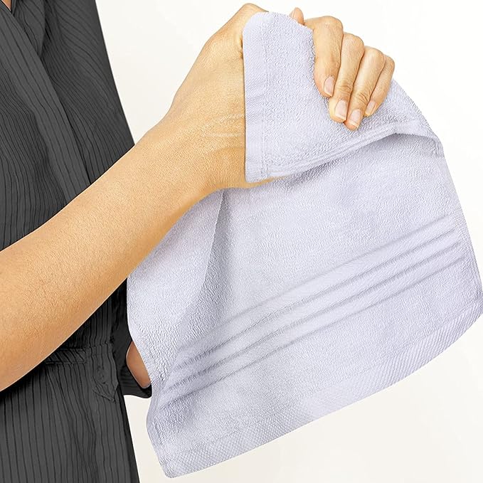 Utopia Towels 12 Pack Premium Wash Cloths Set, 12 by 12 Inches, 100% Cotton Ring Spun, Highly Absorbent and Soft Feel Washcloths for Bathroom, Spa, Gym, and Face, White