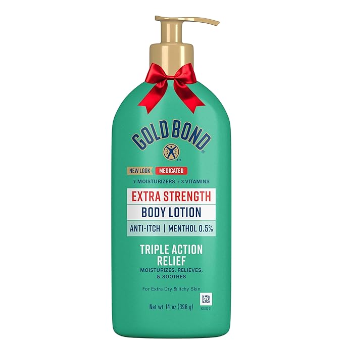 Gold Bond Medicated Extra Strength Body Lotion, 14 oz., Moisturizes, Relieves & Soothes
