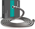 AULEEND，118 inch，encrypted shower hose 304 stainless steel metal - Extra long shower hose -（Universal Connection G 1/2" x 1/2")（brushed nickel）