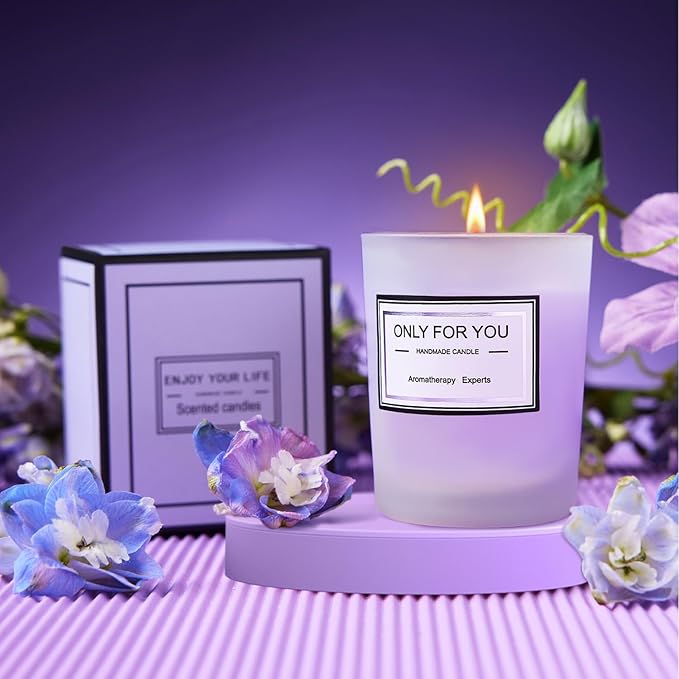 Gifts for Women, Mom, Wife, Girlfriend, Sister, Friends Her - Unique Birthday, Christmas, Valentine's Day, Mothers Day Gifts, Wedding Gifts - Initial Lavender Spa Gift Basket Box (C)