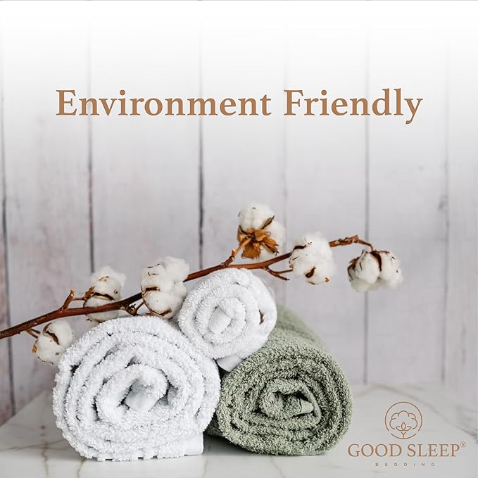 100% Cotton Bath Towel Set, Set of 6 Bath Towels, 2 Bath Towel, 2 Hand Towels, 2 Wash Cloths for Showering, Highly Absorbent Bathroom Set, Super Soft & Quick Dry Towels for Bathroom, Navy Blue