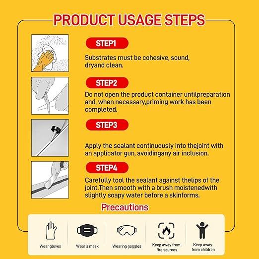 VGS998 Sausage Pack Silicone Sealant for Stone Curtain Wall 1 Pack –19.95 Fl Oz – White Concrete Crack Repair, Non-Sag Silicone Caulk for Foundation, Walls