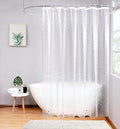 AooHome 72x75 Clear Shower Curtain Liner, 3D Heavy Duty EVA Water Cube Shower Curtains with 5 Bottom Magnets, Water Repellent, 72x75 Inch, Semi Transparent
