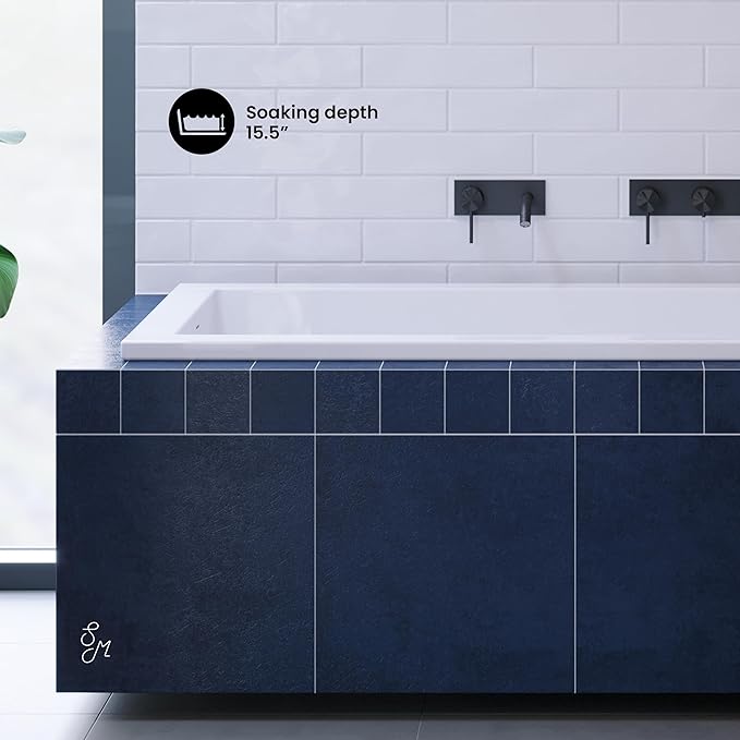 Swiss Madison Voltaire 60" x 30" Reversible Drain Drop-In Bathtub