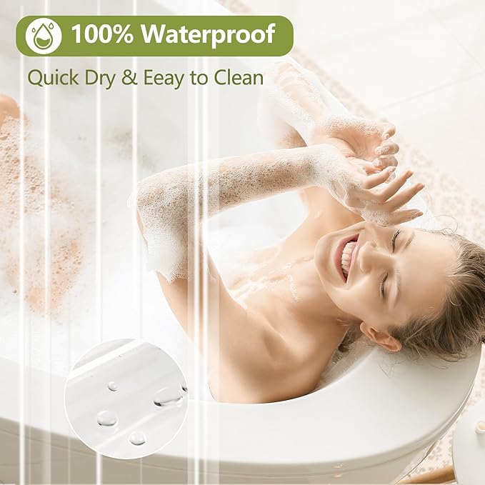 Waterproof Clear Shower Curtain Liner with 3 Large Magnets, 72 x 78 inch Extra Long Bpa-Free PEVA 8G Shower Liner Weighted, Tall Bathroom Transparent Plastic Shower Curtain Durable