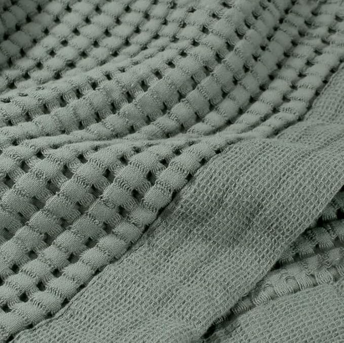 GILDEN TREE Bathroom Mat Absorbent Cotton Quick Dry for Shower, Bath & Bathtub Washable Thin, Modern Style (Sage Grey)