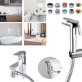 Hibbent Sink Faucet Hose Sprayer Attachment with 10 Adapters - Dual Function Handheld Bidet, Rinser & Shower Head - for Feminine Hygiene, Baby Diaper Cleaning & Pet Bathing