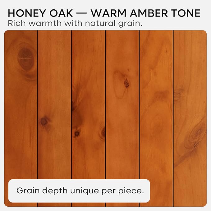 Homeforia Floating 60 inch Oak Shelves, High End Solid Real Wood 60inch Floating Shelf for Wall Mounted, Honey Oak Wooden 60in Large Floating Shelves, Heavy Duty Bracket, 60 X 6.5 X 1.75 in, Set of 3