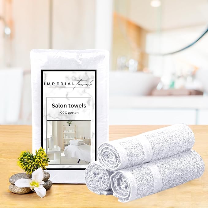 50 PK Saloon Towel White
