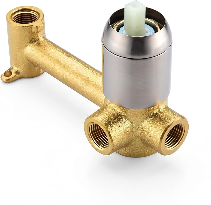 SUMERAIN Bathtub Faucet Brushed Nickel Wall Mount Tub Filler Single Left-Handed Handle