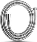 OFFO Shower Hose, 48 in Kink Free Stainless Steel Shower Hose Attachment Electroplating Handheld Shower Head Hose Flex Hoses Extension with Brass Insert & Nut for Pet Bathing Cleaning, Chrome