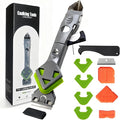 7 in 1 Upgraded Silicone Caulking Tool Kit; Multifunctional Caulk Removal Tools Set,Professional Caulk Scraper Tool for Sealant,Grout and Silicone Smoothing,Silicone Remover for Home Renovation