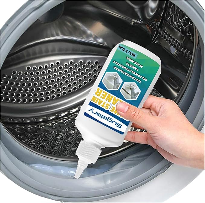 Sugelary Home Stain Cleaner, 5 fl oz Mold Stain Cleaner Gel for Washing Machine, Home Stain Cleaning Gel for Fridge, Tile, Grout, Sink and Bathroom Use