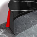 Flexible Baseboard Molding Trim 4 Inch Self-Adhesive Vinyl Wall Base Peel and Stick Cove Base Rubber Wall Baseboard Moulding Trim (100Ft, Black Stone)
