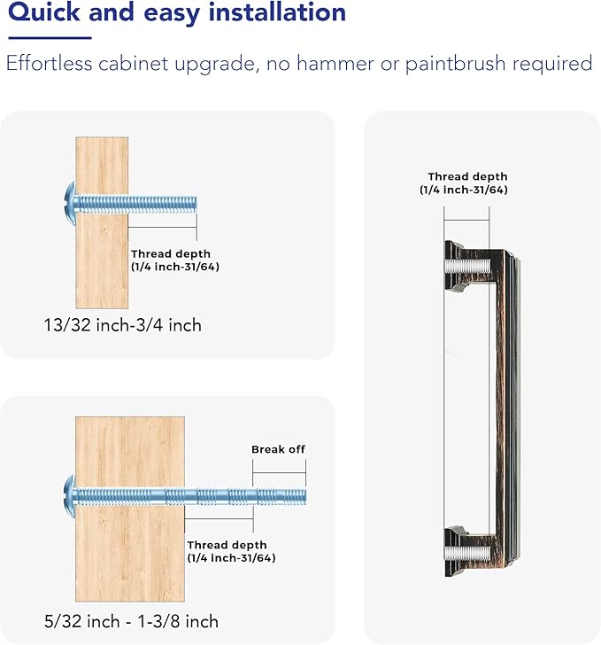 Ravinte Hardware 15 Pack Oil Rubbed Bronze Cabinet Pulls, 3-3/4 Inch (96mm) Hole Center Zinc Alloy Drawer Handles for Kitchen Cabinets, Cupboards, Dressers, Square Solid Metal Hardware