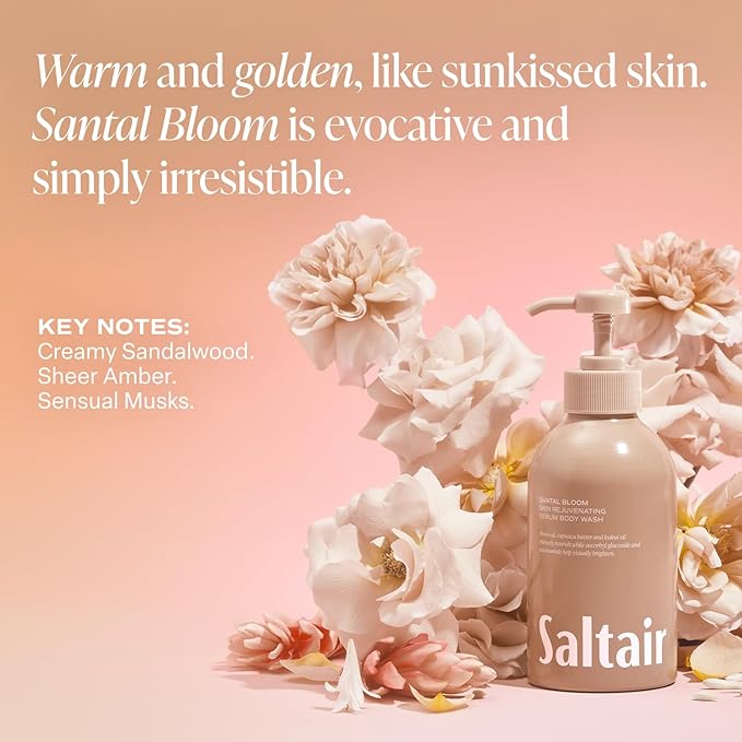 Saltair Body Wash, Signature Scents 2-Pack. Moisturizing Body Cleanser with Monoi Oil and Cupuacu Butter. Luxury Shower Gel for Women and Men. Vegan, Cruelty-Free, Paraben-Free. 2x 17oz Pump Bottles