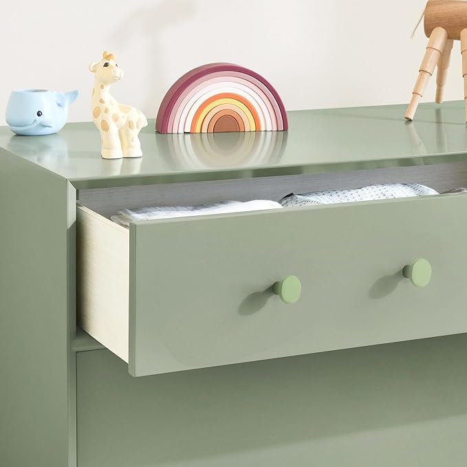 Ravinte 20 Pack Cabinet Knobs Light Green Kitchen Cabinet Knobs Round Dresser Drawer Pulls Closet Door Pulls 1-1/5 Inch