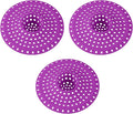 Bathtub Drain Hair Catcher,Tub Shower Drain Hair Trap/Strainer,3PCS Silicone Collapsible Tub Hair Catcher Drain Protector Designed for 1.47" to 1.75'' Regular Drains(Plum Purple)