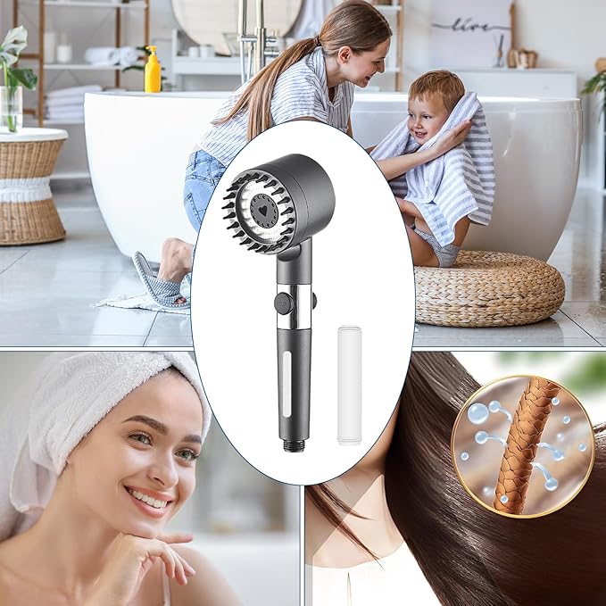 Filter Replacement Compatible with PWERAN for Handheld Shower Head, Water Replacement Filter for Shower Head，filters impurities, purifies water quality(2pack)