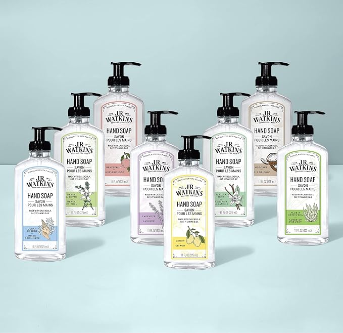 J.R. Watkins Gel Hand Soap, 3 Pack of 11 Fl Oz, Grapefruit