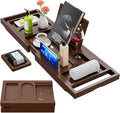 Yirilan Luxury Bathtub Tray Caddy, Expandable Bath Tray, Unique House Warming Gifts, New Home, Anniversary and Wedding Gifts for Couple, Bridal Shower Gift for Women