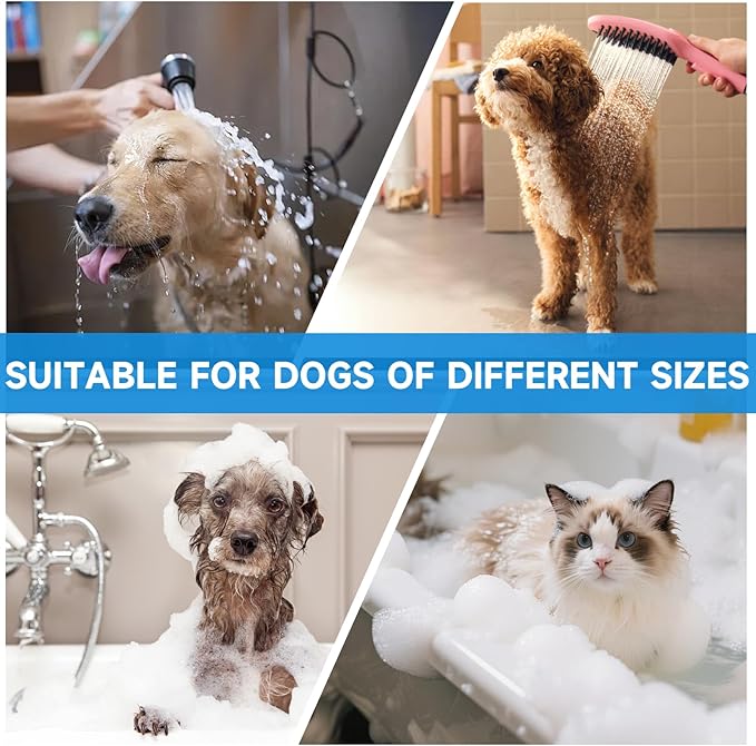 Dog Washing Station 50" Dog Grooming Tub with Right Stair& Faucet, Stainless Steel Dog Bathing Station for Home,Dog Bathtub for Large,Medium,Small Pets