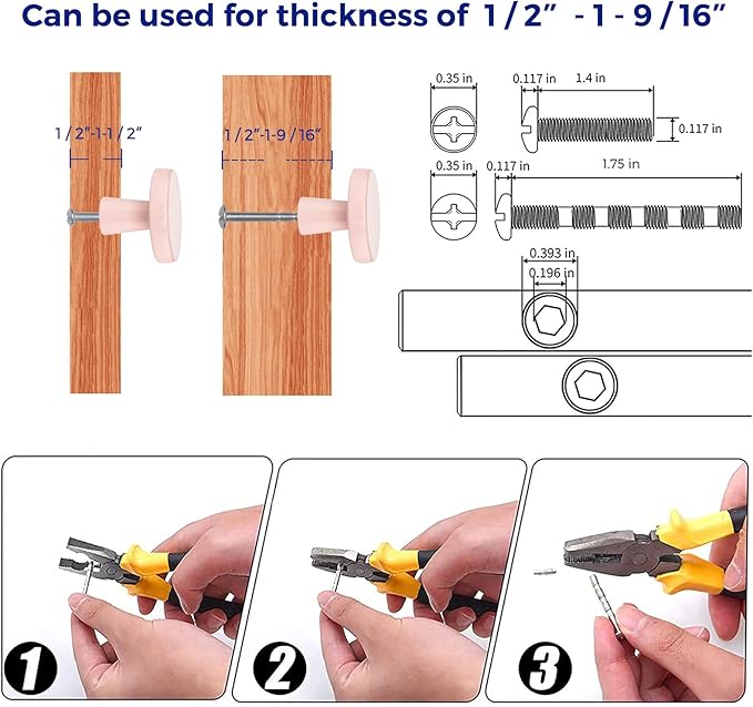 Ravinte 10 Pack Drawer Pulls 1-1/4 Inch Pink Kitchen Cabinet Knobs Solid Round Dresser Handles for Simple Cupboard Hardware