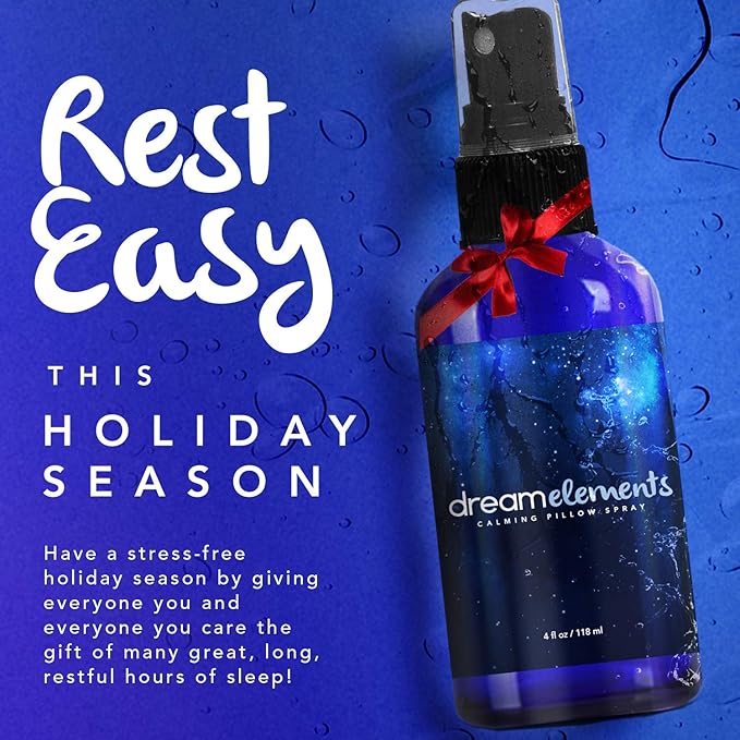 Calming Pillow Spray -- for Relaxation and Deep, Restful Sleep - Soothing Essential Oil Blend - Formulated with Lavender - Orange - Ylang-Ylang - Chamomile - and Vetiver (4oz)
