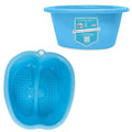 AWA Extra Large Pool Foot Bath, Sturdy Feet Soaking Tub and Pedicure Bowl, Foot Spa Kit for Women and Men (Blue Foot Tub)