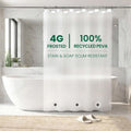 Bowery Home Eco-Friendly Recycled PEVA Shower Curtain Liner – Waterproof, Sustainable, Non-Toxic Shower Curtain Liner, with Rust-Proof Grommets, NOT Made in China - 72x72IN, 4G – Frosted