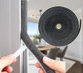 33ft Weather Stripping Brush for Sliding Windows/Doors Frame Side,Pile Self Adhesive Weatherstrip Seal Strip Sealer Draft Stoppers(33ft 0.35''Wide x 0.6''Thick, Black)