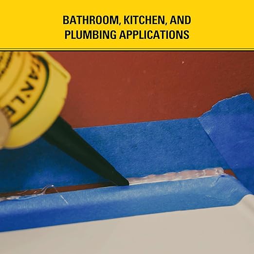 Stanley S421 All-Purpose RTV Silicone Sealant (2 x 10.1 fl.oz.) – 100% Waterproof Translucent Caulk | Industrial-Grade Silicone for Kitchen, Bathroom, Shower, Window, Door, Indoor & Outdoor Use