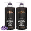 THERAPISPA Scented Body Lotion for Women – Calming Lavender Scented Moisturizer with Shea Butter, Ceramides & Panthenol to Soothe, Smooth & Comfort Dry Skin (Lavender, 17.0 fl oz)