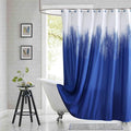 Long Fabric Shower Curtain, Royal Blue Microfiber Cloth Shower Curtains for Bathroom, Modern Waterproof Bathroom Curtains, 78" W x 78" H