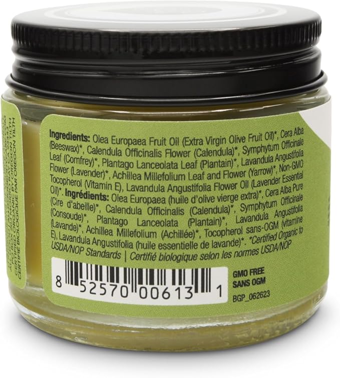All Good Goop Organic Skin Care Recovery Balm - All Purpose Ointment w/Calendula, Lavender, Beeswax - Chafing Cream, Dry Skin Salve, Cracking Lip Moisturizer - Soothes, Hydrates & Calms - 1oz