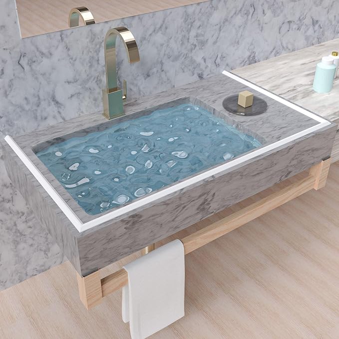 Collapsible Shower Threshold Water Dam, Shower Door Water Dam Barrier, Dry and Wet Separation Door Dam Water Stopper Kitchen Shower Threshold Silicon Water Blocker(98Inch)