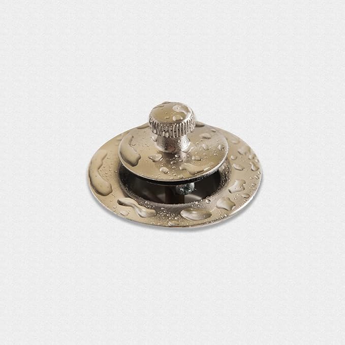 Lift and Turn Bathtub Drain Stopper with ABS Plastic Bushing, Fits in 1-1/2 Inch or 1-3/8 Inch Inner Bathtub Shoe, Easy to Install, Satin Nickel