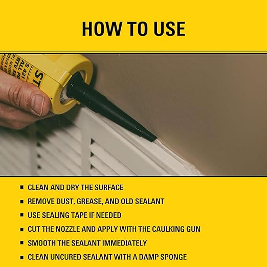 Stanley S421 All-Purpose RTV Silicone Sealant (24 x 10.1 fl.oz.) – 100% Waterproof Clear Caulk | Industrial-Grade Silicone for Kitchen, Bathroom, Shower, Window, Door, Indoor & Outdoor Use | 24 Pack