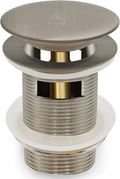 FerdY Pop-up Drain for Freestanding Bathtub, Brushed Nickel Finish, cUPC Certification, Freestanding Bathtub Drain Stopper