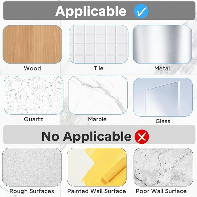 Shower Caddy Adhesive Replacement, Transparent Strong Adhesive Hooks, No Drilling, Waterproof, for Shower Caddy, Bathroom Storage Shelves and Kitchen Racks (Triple*3pcs)
