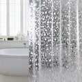 WELTRXE Extra Long Shower Curtain Liner, 72 x 78 Inch EVA Water Repellent Shower Curtain with 3 Magnets, Heavy Duty, No Smell, Chlorine Free Shower Liner for Shower Stall, Bathtubs, 12 Hooks