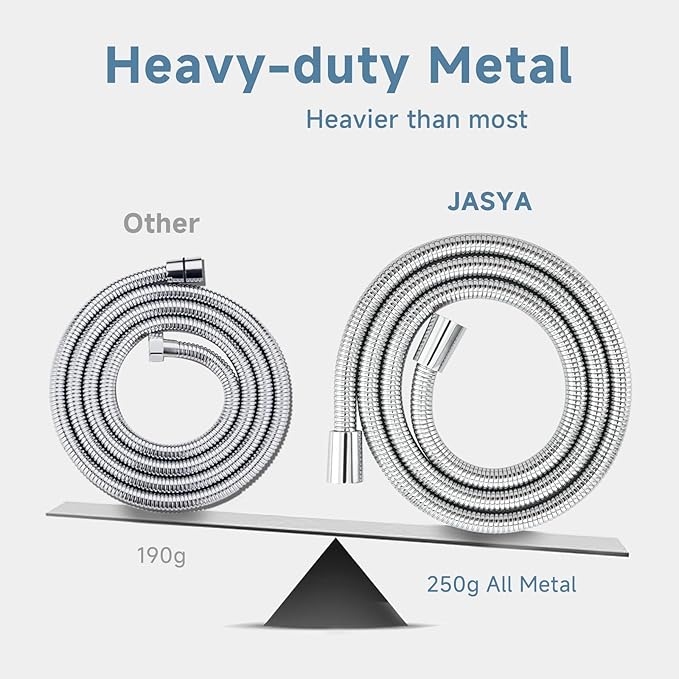 304 Stainless Steel Shower Hose Extra Long 6ft Handheld Showerhead Hose Chorme High Pressure Rv Shower Hoses Replacement Soft 69 Inches Chrome Bidet Sprayer Hoses Attachment