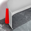 Flexible Baseboard Molding Trim 4 Inch Self-Adhesive Vinyl Wall Base Peel and Stick Cove Base Rubber Wall Baseboard Moulding Trim (100Ft, Gray)