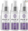 Mist N’ Go by Omaze Travel Bathroom Spray for Toilet Spray Odor Eliminator - Travel Toilet Spray for Bathroom Air Freshener Spray for Bathroom Deodorizer - Lavender Regular Size (2oz x3)