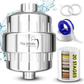 Shower Head Filter for Hard Water | 20-Stage High Output Shower Filter | Removes Chlorine and Fluoride to Help Reduce Dry Skin, Dandruff, and Hair Damage