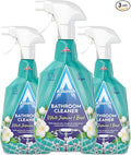 Astonish Streak Free Foaming Bathroom Cleaner Spray Bottle 3 Pack - Deep Cleaning White Jasmine & Basil Scented Spray for Soap Scum, Watermarks & Limescale - Cleaning Supplies, 750 ml Bottle